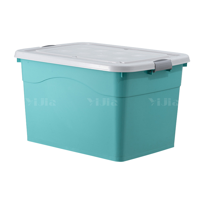 翌嘉YJ3111309 塑料收纳箱衣服整理箱杂物储物箱子 150L绿色高清大图