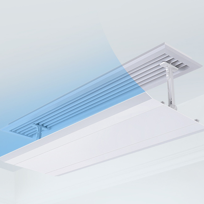 安盟臣AMC2172中央空调支架款挡风板塑钢通用200*600mm 白色高清大图