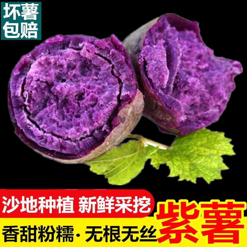 [2斤装]迷你小紫薯 [香甜粉糯]沙地紫薯新鲜 番薯板栗红薯地瓜蜜薯蔬菜(2/5/10斤)甘鲜生