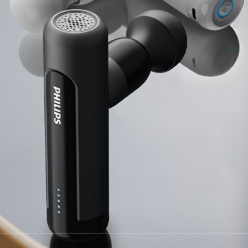 飞利浦筋膜枪按摩器 轻量迷你筋膜枪 PPM3105G 灰色