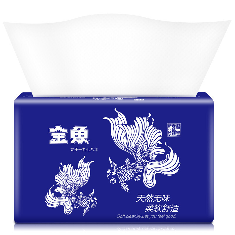 金鱼牌(GOLDFISH)擦手纸 商务用纸 单层擦手纸 200张*20包/箱 SXZS