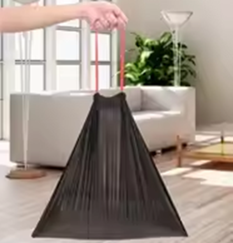 中微ZW236抽绳垃圾袋 厚2丝 45*50cm 75只/包 黑色(计价单位:包)高清大图