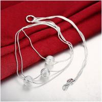 N187 Women Silver Necklace 镀925纯银女项链日韩版锁骨链潮人送女朋友七夕情人节礼物