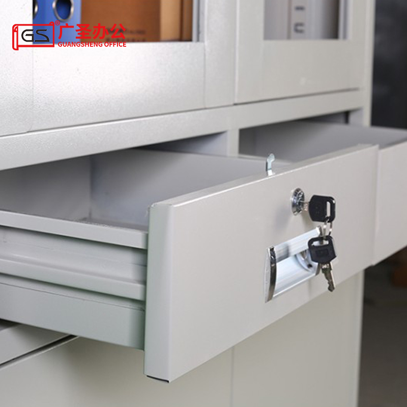 GS广圣 文件柜中二斗柜铁皮柜资料柜 WG01011 个高清大图