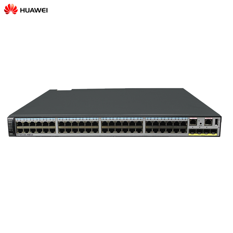 华为 HUAWEI S5730S-68C-PWR-EI 48口千兆电4个万兆SFP三层POE交换机