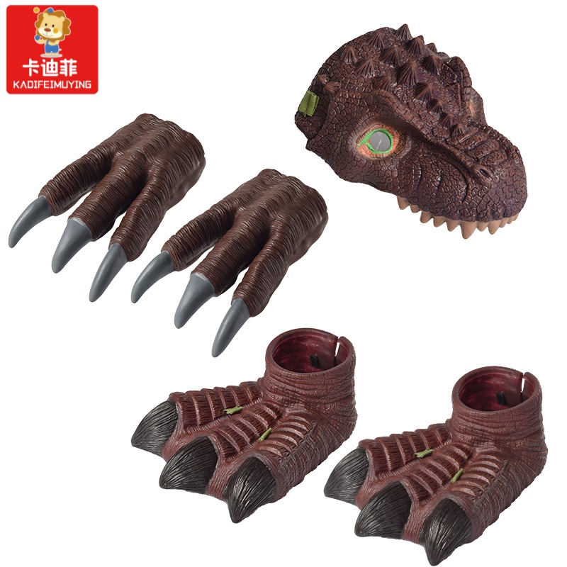 猫太子【精品特卖】中杰铭恐龙爪子手套玩具软胶塑胶仿真动物模型男孩