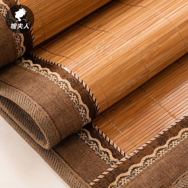 硬竹席凉度双面席18米床150凉席安吉竹子席新中式折叠床上用品