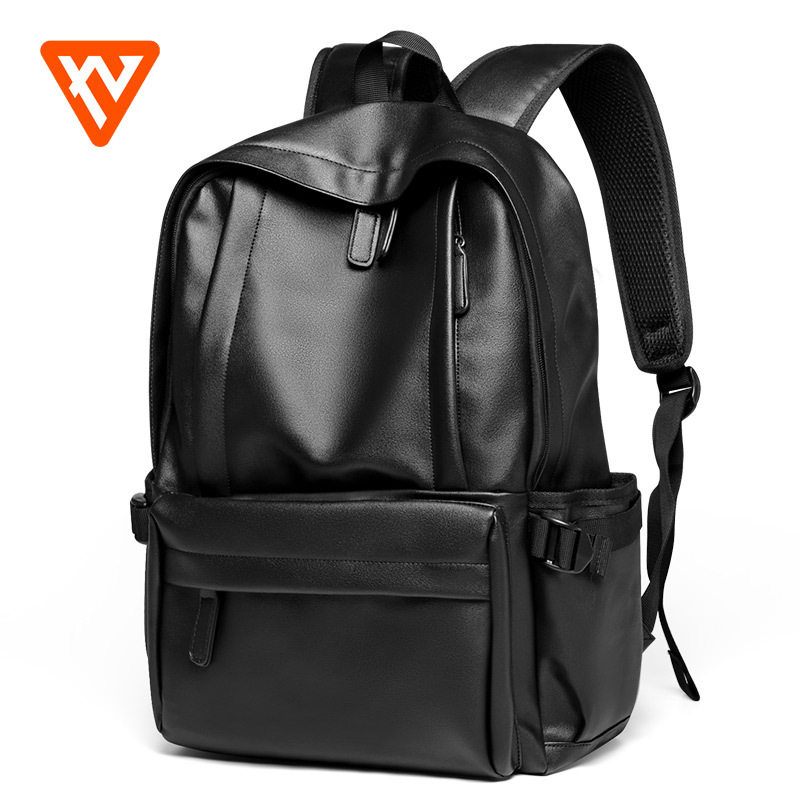 第九城双肩包男时尚潮流韩版高中大学生校园书包休闲旅行男士电脑背包