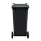 敏胤MYL-7240-1加厚可挂车分类垃圾桶(带轮)干垃圾黑色240L(个)(XY)