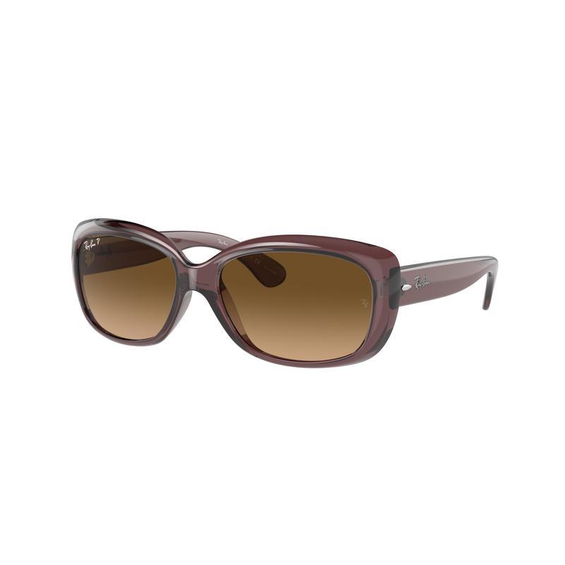 RayBan男女经典58mm矩形渐变偏光太阳镜轻盈日常遮阳太阳镜RB4101