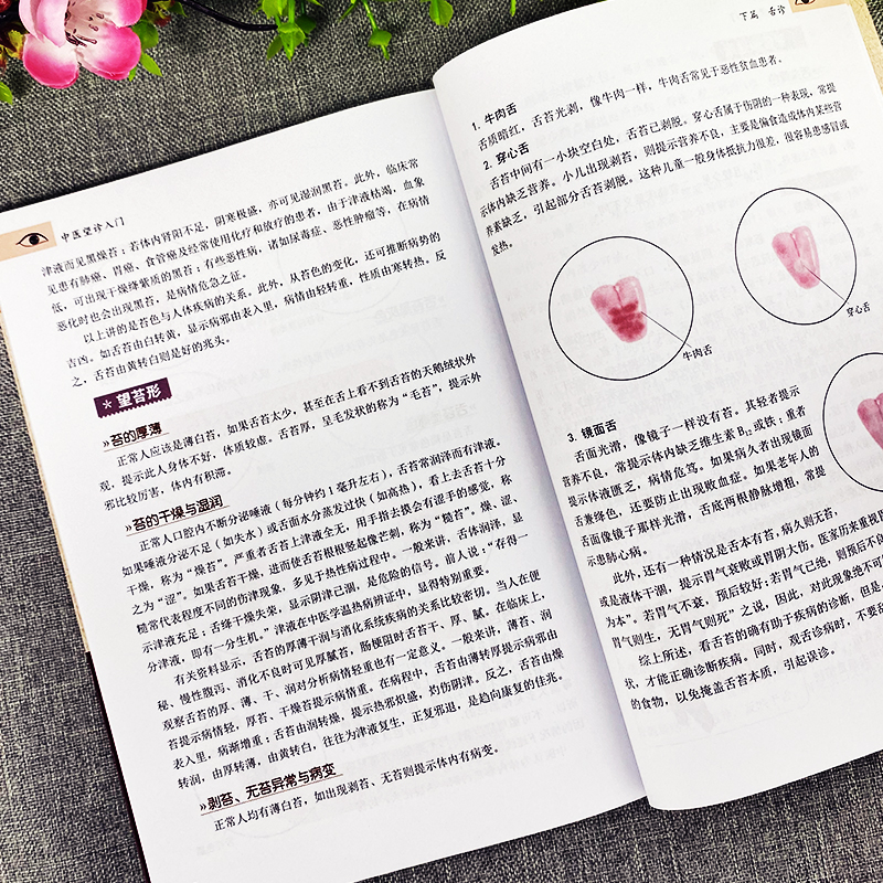 [正版] 中医望诊入门 面诊手诊舌诊大全书 常见病中医防治诊疗指南病症中医养生食谱药膳书 图解人体经络穴位对症按摩中医