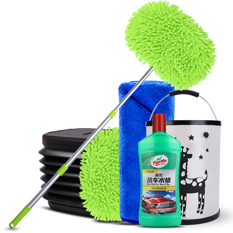 阿斯卡利ascari洗车拖把伸缩长杆擦车家用软毛刷子汽车用品清洗工具刷