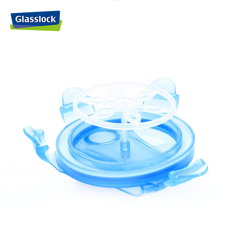 三光云彩(GLASSLOCK ) 普通玻璃水杯茶杯 餐厅果汁牛奶杯 蓝色带绳 RC105 500ml