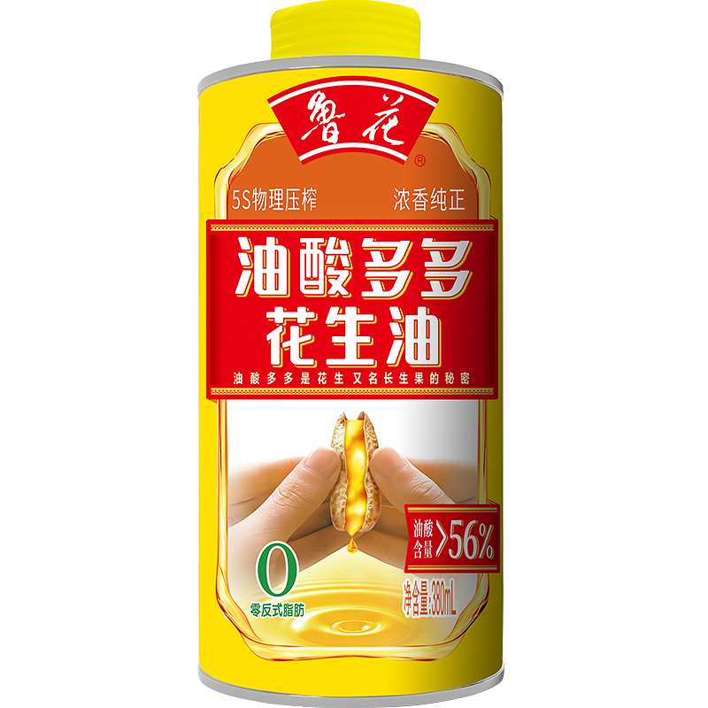 鲁花油酸多多380ml*1(铁桶)