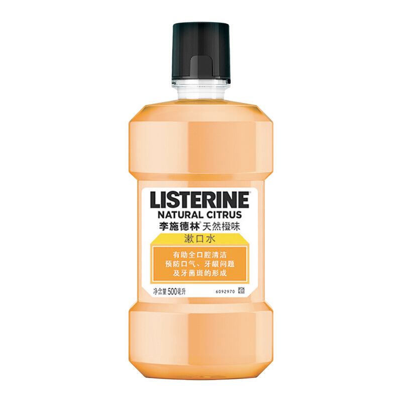 李施德林(LISTERINE)天然橙味漱口水500ml