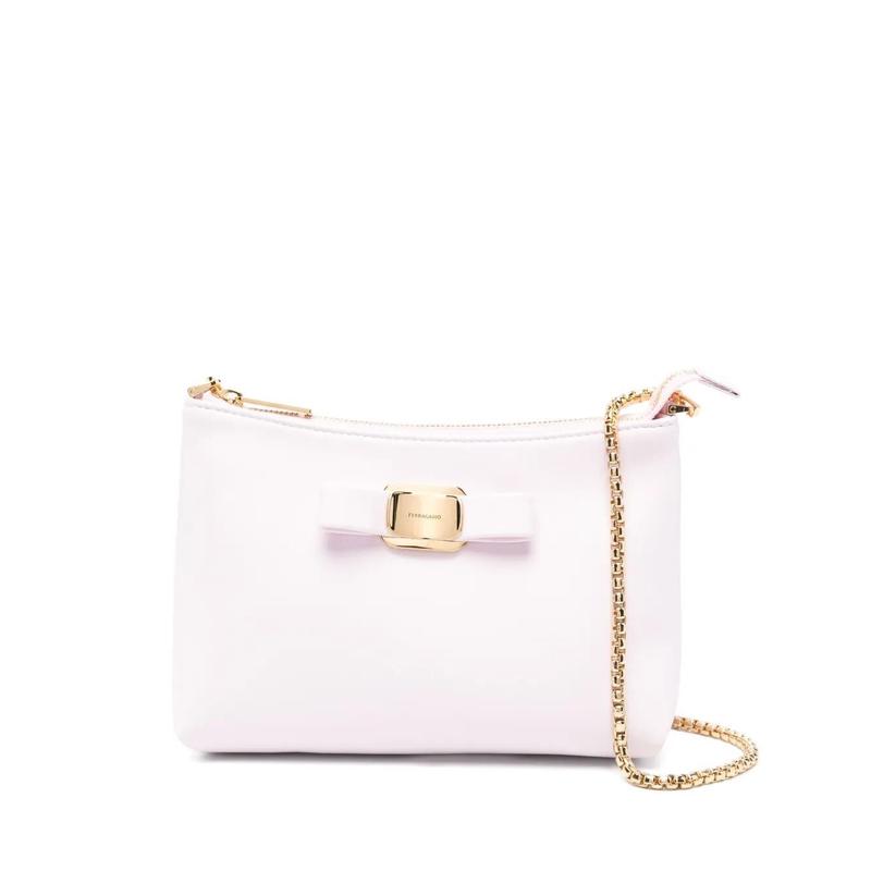 Salvatore Ferragamo女士小方包真皮迷你链条百搭通勤手提斜挎两用包