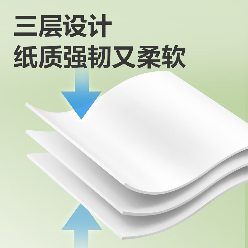 得力(deli) 桔然抽纸3层120抽 原生木浆 纸质强韧柔软亲肤 MR3120-04 白色 6包/提 1提装高清大图