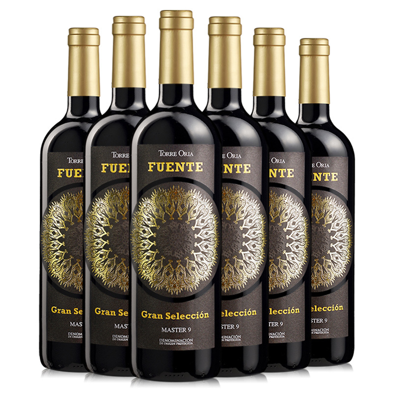 梦诺红酒 西班牙原瓶进口DO 芙韵金标干红葡萄酒6支750ml*6