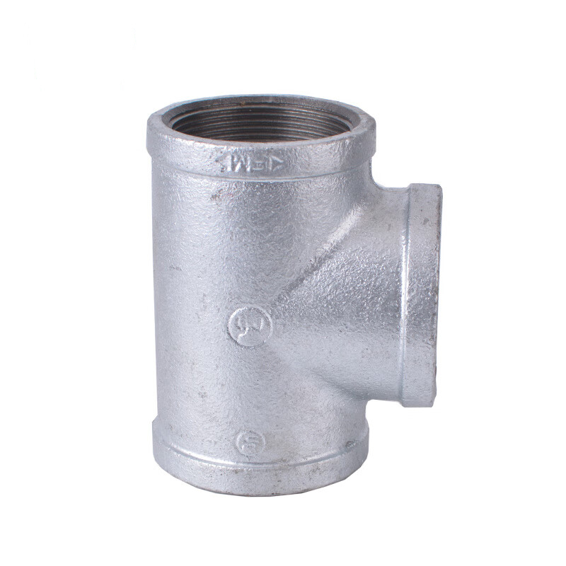 建支热镀锌衬塑等径三通内丝三通玛钢2寸dn501个货期35天