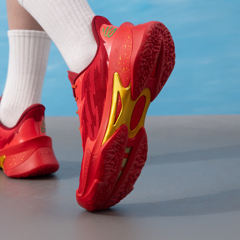 安德玛(Under Armour)UA男鞋女鞋运动鞋缓震舒适比赛训练时尚潮流篮球鞋3027983-600 ZP高清大图