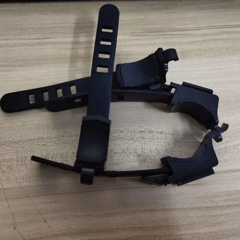 自行车灯底座硅胶底座皮带扣皮筋7588通用零件配件前灯底座太阳能 7588硅胶底座一个