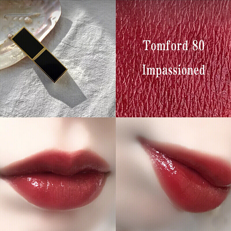汤姆福特(TOM FORD)TF口红 唇膏黑金黑管3g黑管80#IMPASSIONED棕红色高清大图