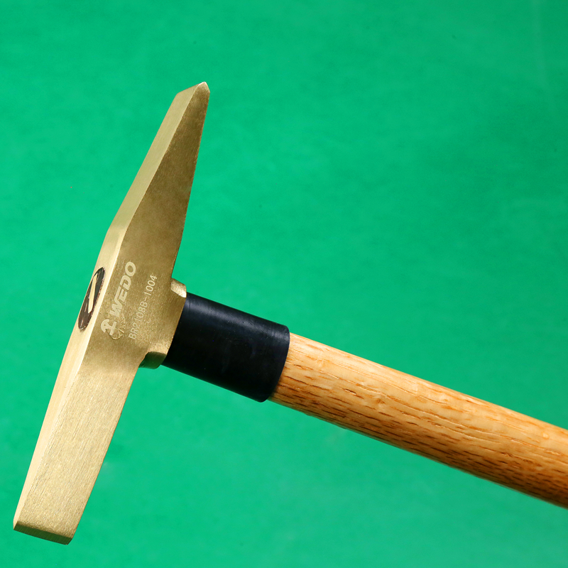 wedo维度工具厂家专供黄铜锤黄铜塑柄木柄除锈锤铜锤锤子手锤br2108