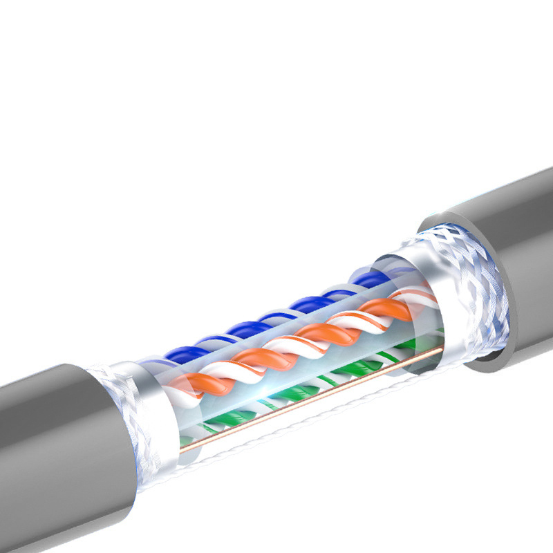 优诗提念YSTN-C6A-58SPB 超六类双屏蔽网线305.00 米/箱 (计价单位:箱)灰色高清大图