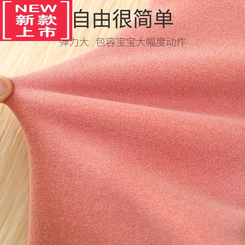 可莉允儿童保暖裤一体绒女童校服器棉裤内穿冬季男童宝宝加绒高腰裤子图片