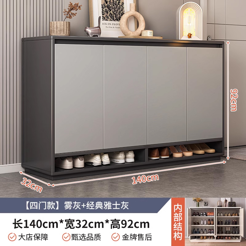 实木鞋柜家用门口楼道电梯口入户玄关收纳柜一体靠墙