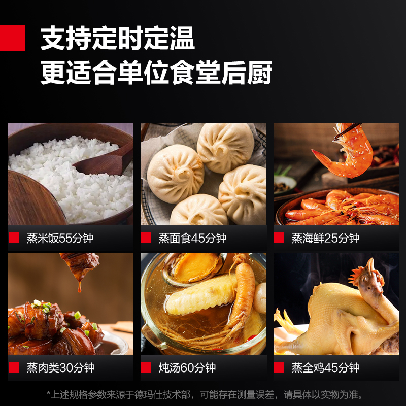 德玛仕DEMASHI商用蒸饭柜电热蒸饭车食堂蒸包蒸箱12盘380V电脑款304内胆 KZ-120PH高清大图
