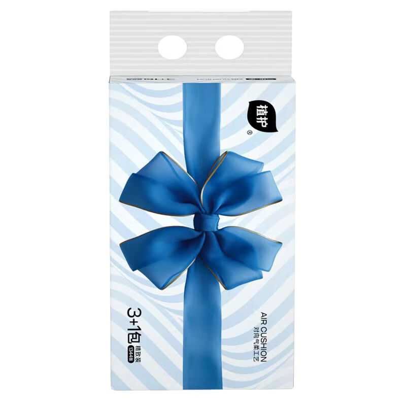 植护气垫纸巾礼品纸面巾 140*175mm/4层 84抽 4包/提