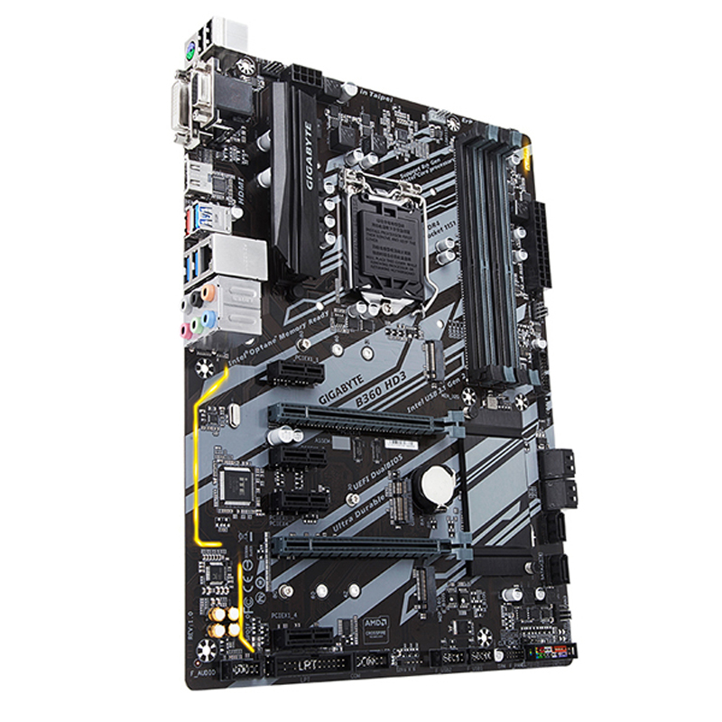 技嘉gigabyteb360hd3台式电脑主板英特尔第八代b360atx大板b360hd3单