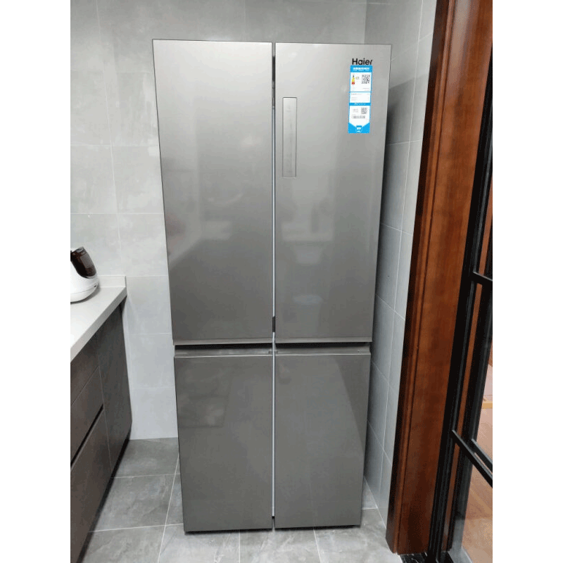 海尔(haie)十字对开门冰箱406升大容量风冷无霜双变频 三档变温净味