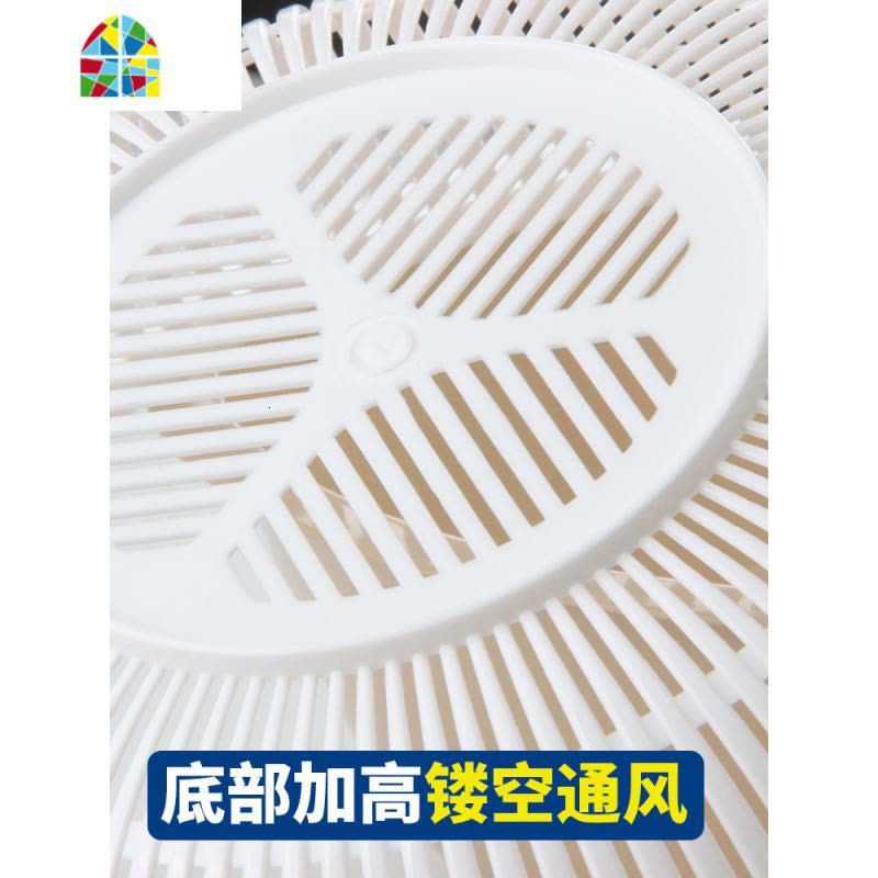 新款淘菜盆马卡龙色加大厨房塑料家用双层洗菜盆淘米大篮子 FENGHOU 混色大中小三件套(加大加厚)洗菜篮洗菜篮图片