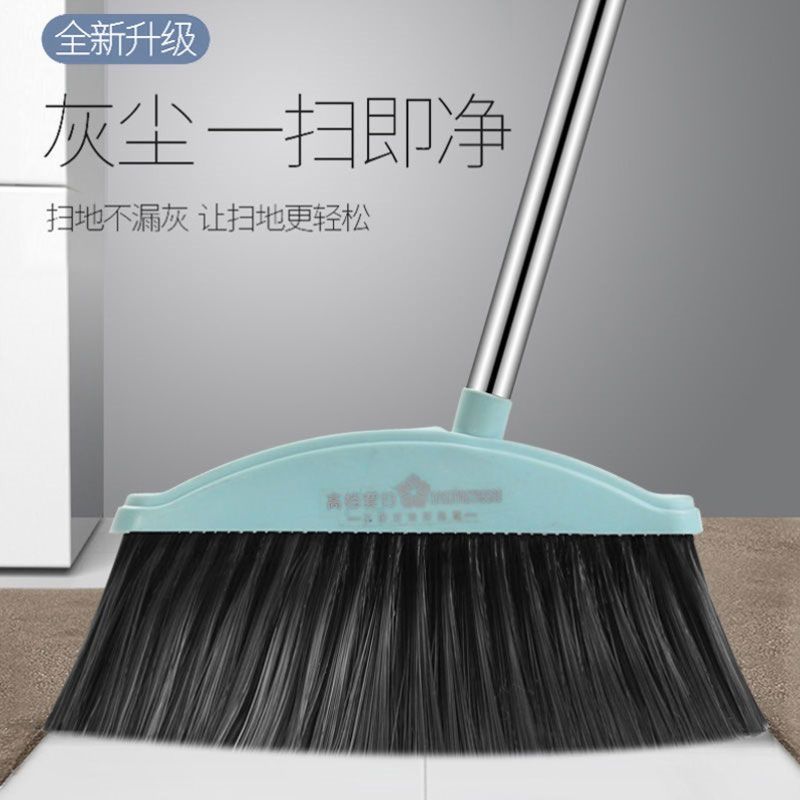 扫把簸箕套装组合家用扫地笤帚刮水器软毛不粘头发撮箕扫帚垃圾铲 全新熟胶单扫把