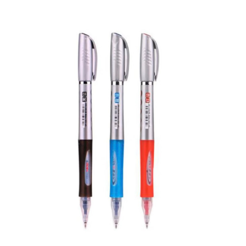 晨光(M&G) GP1530 拔盖中性笔 大容量大白鲨 黑 0.5mm (12支/件) 2件装高清大图