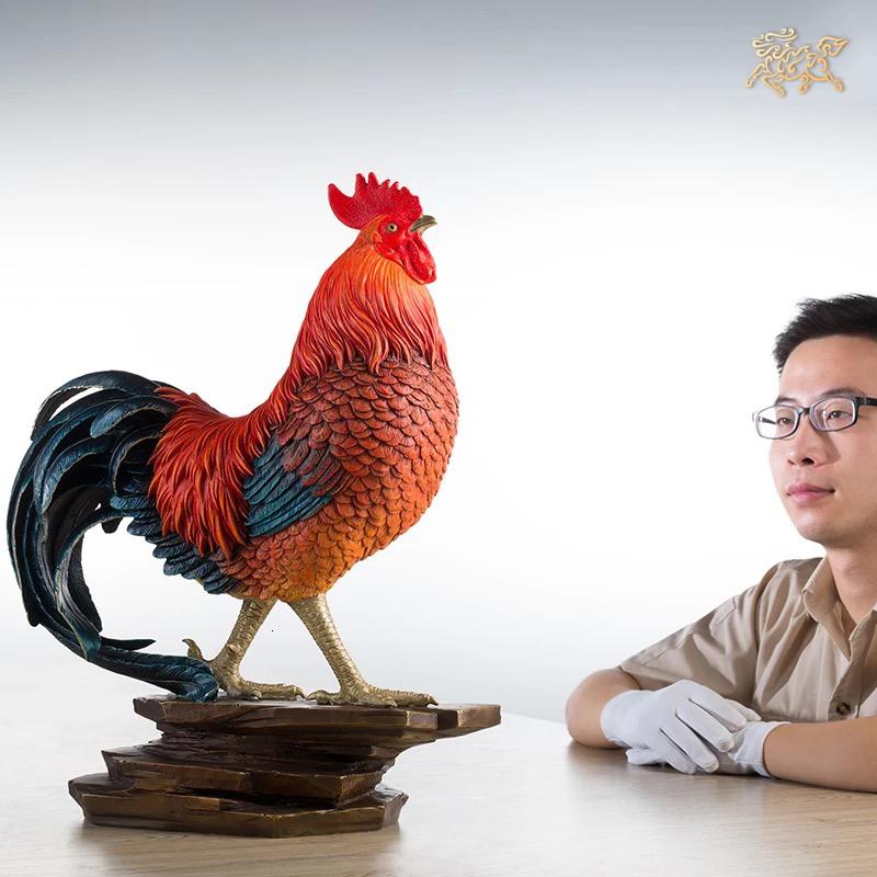 美帮汇全铜摆件《大鸡大利》铜工艺品 家居饰品 礼品 摆件高清大图