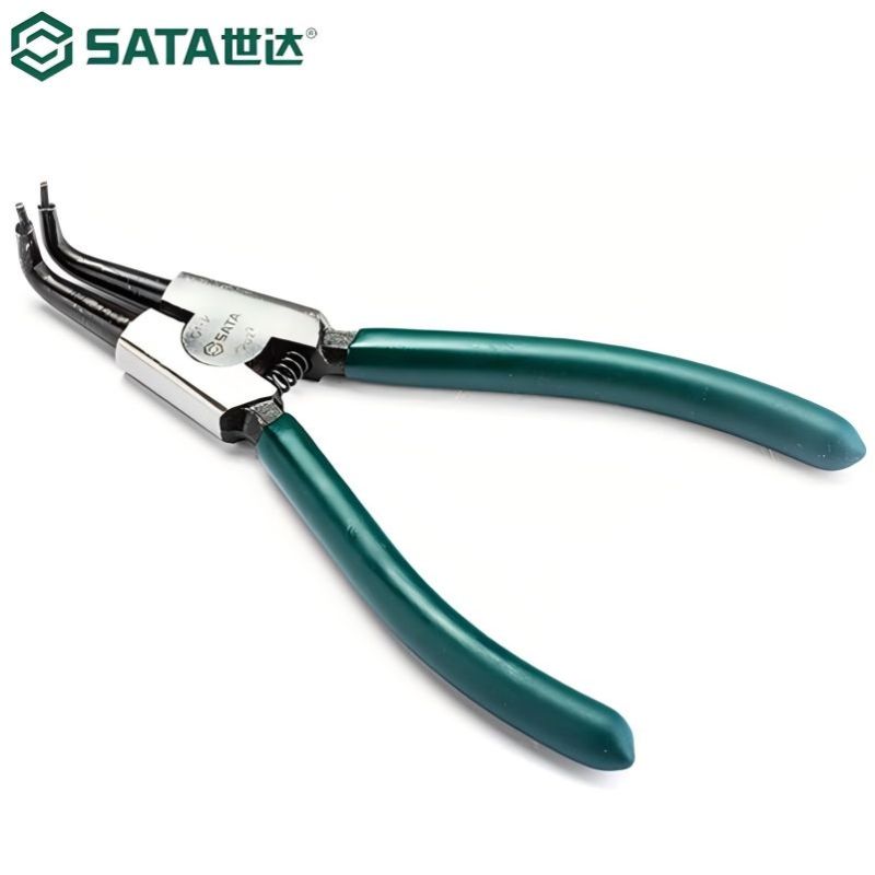 世达(SATA)卡簧钳 7”德式轴用曲口外卡钳72022高清大图