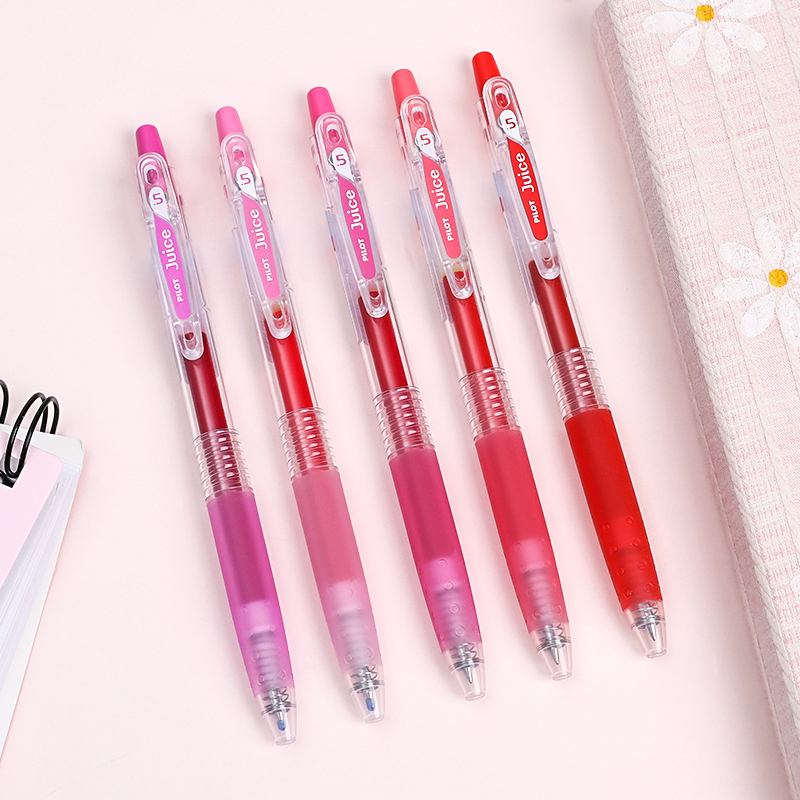 日本juice彩色中性笔05038mm按动水性果汁笔手帐学生用女文具签字做