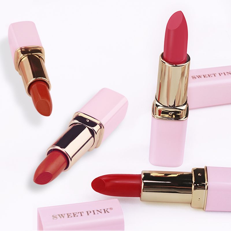 粉色安琪sweetpink 丝绒口红(姨妈色)3.8G易上色;不掉色;保湿;淡化唇色;防水;防冻裂;不易脱妆;唇彩高清大图