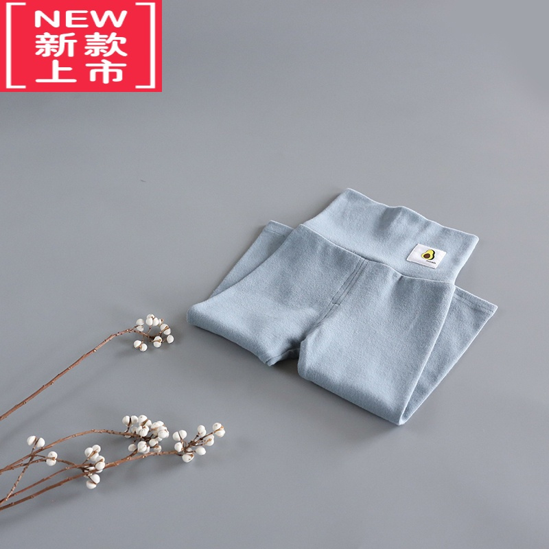 可莉允新款宝宝高腰护肚脐家居裤 男女儿童弹力秋冬打底裤保暖秋裤保暖裤