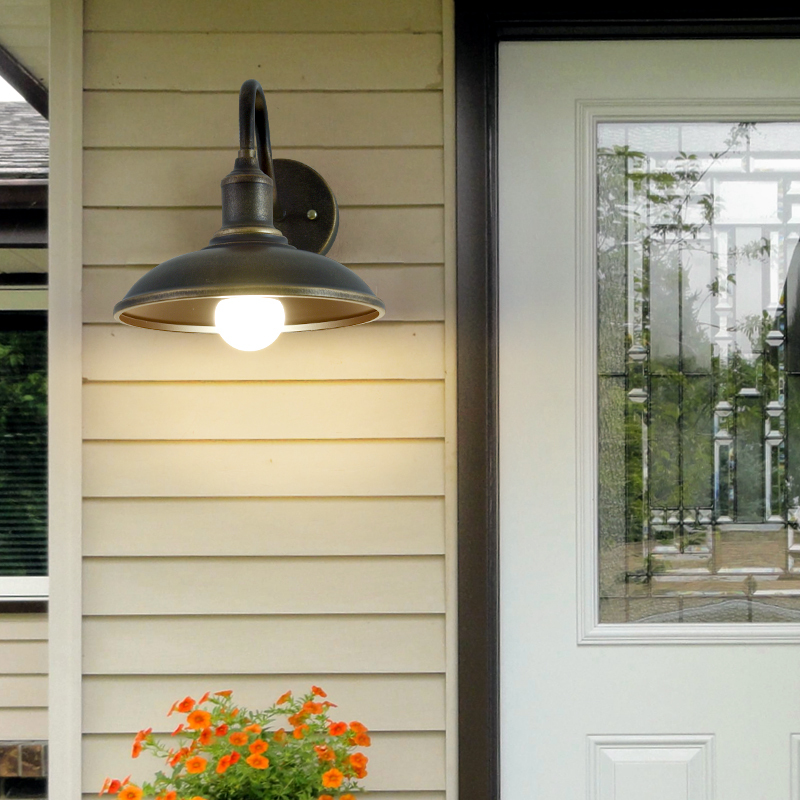 闪电客美式户外口壁灯复古阳台露台灯墙灯室外照明灯具