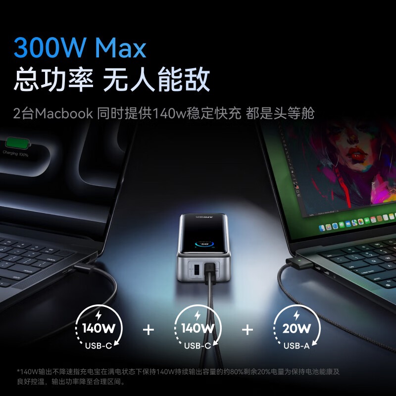 安克 Prime 26250mAh (300W)移动电源 A110AP11高清大图