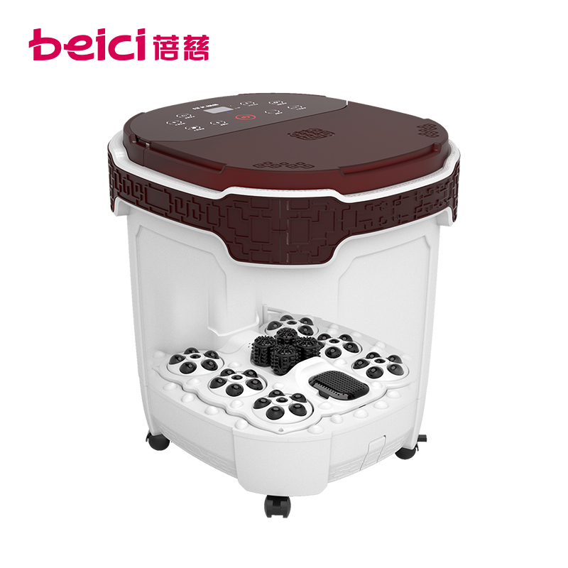 蓓慈(beici)足浴器BZ520A支持温度设定调节电动滚珠按摩家用智能洗脚盆省力万向滚轮泡脚桶洗脚盆吴昕同款