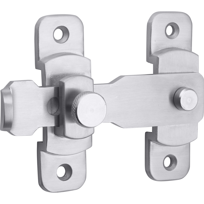 精铸180度小号门锁 30mm-50mm 通用型 不带钥匙 免打孔室内门锁双开门阳台推拉房门锁扣卧室卫生间搭扣通用型锁具