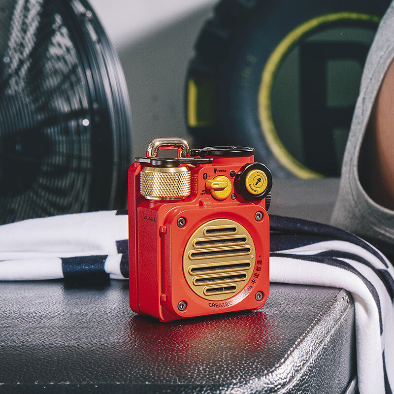 猫王音响 野性mini 便携蓝牙音箱迷你小音响家用可爱复古音箱户外防水低音炮七夕情人节礼物送男友中国红高清大图