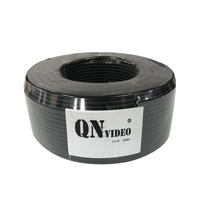 启诺 QN-KS26 高纯度无氧铜双芯音频话筒线 家商用双芯线