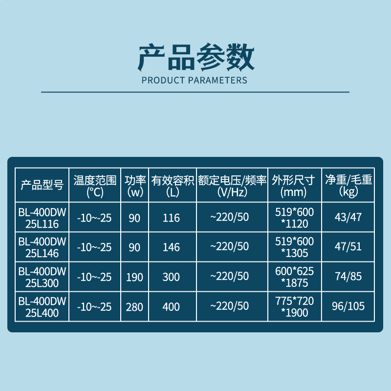 英鹏防爆立式超低温冰箱BL-400DW25L400升单门-10~-25℃加厚保温层智能温控储存柜科研化学工业