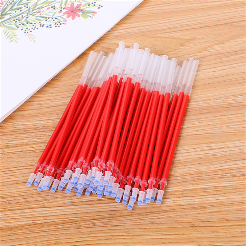 得力deli红色笔芯盒